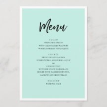 Mint moderne Hochzeit. Einfache minimalistische Sc