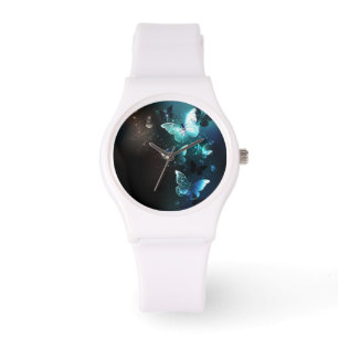 Mint-Night-Schmetterlinge Armbanduhr