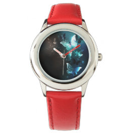 Mint-Night-Schmetterlinge Armbanduhr