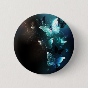 Mint-Night-Schmetterlinge Button