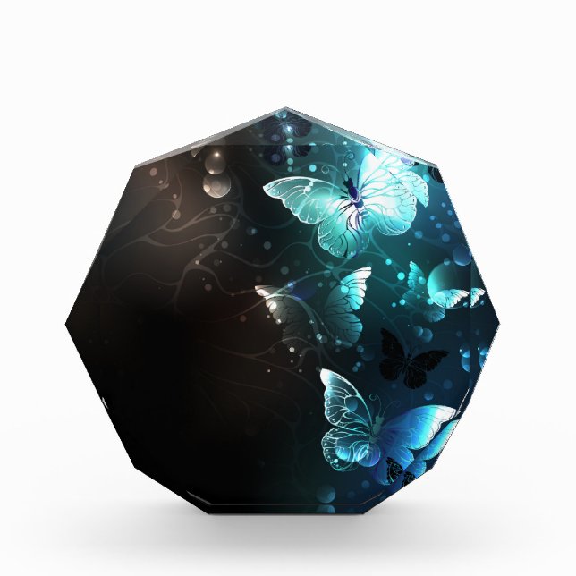 Mint-Night-Schmetterlinge Fotoblock (Vorderseite)