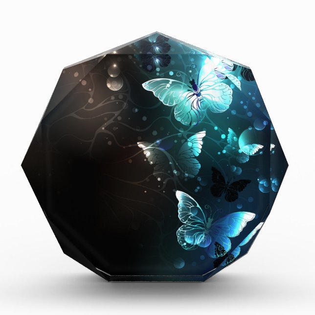 Mint-Night-Schmetterlinge Fotoblock (Vorderseite)