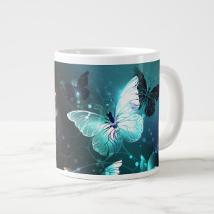 Mint-Night-Schmetterlinge Jumbo-Tasse