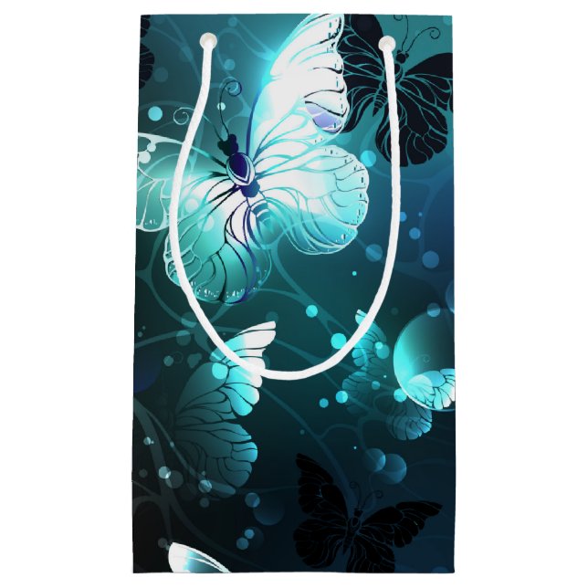 Mint-Night-Schmetterlinge Kleine Geschenktüte (Vorderseite)