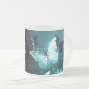 Mint-Night-Schmetterlinge Mattglastasse