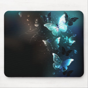 Mint-Night-Schmetterlinge Mousepad