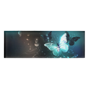 Mint-Night-Schmetterlinge Namenschild