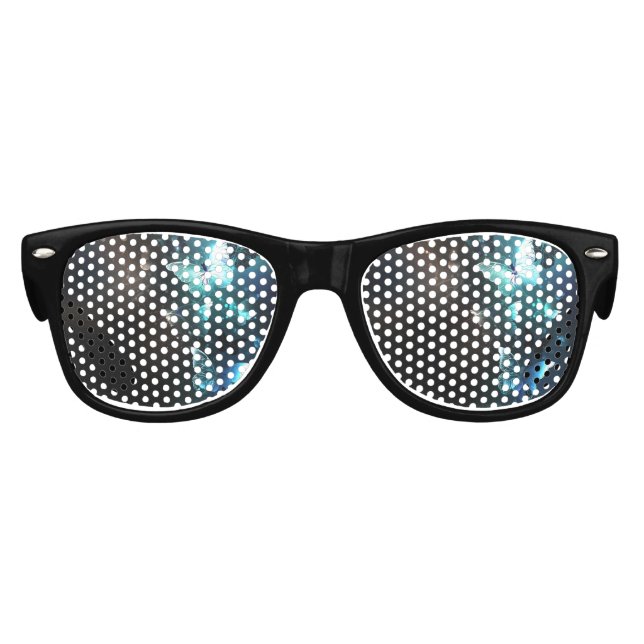 Mint-Night-Schmetterlinge Partybrille (Vorderseite)