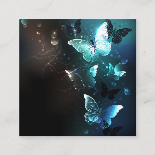 Mint-Night-Schmetterlinge Rabattkarte (Vorderseite)
