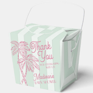 Mint Palm Spring Pastel Beach Baby Dusche Geschenkschachtel