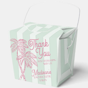 Mint Palm Spring Pastel Beach Junggeselinnen-Absch Geschenkschachtel