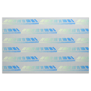 Mint Piano Keys Fabric Stoff