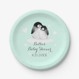 Mint Pinguin Paper Plate Pappteller