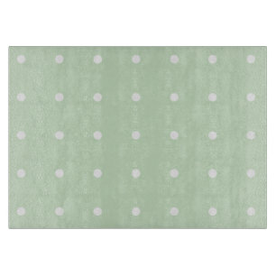 Mint Polka Dot Glasschneider Schneidebrett