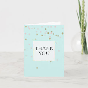 Mint-Rosa-Gold-Konfetti Danke