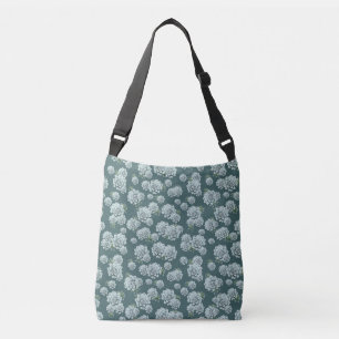 Mint Rosette Succulents Wiederholen Druck auf Pine Tragetaschen Mit Langen Trägern