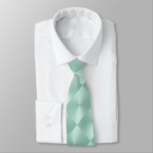 Mint Shimmer blockt Neck Tie