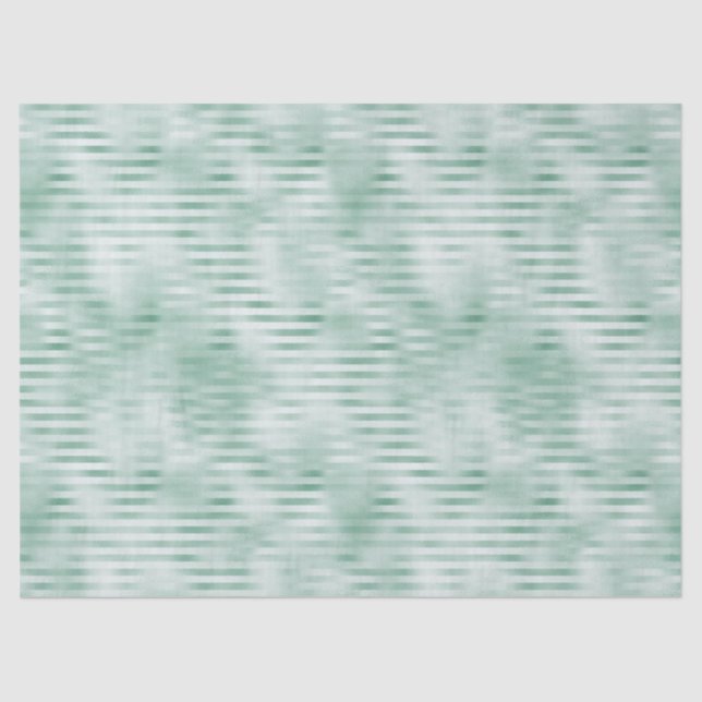 Mint Stripes Glam Glitz Seidenpapier (Vorderseite)