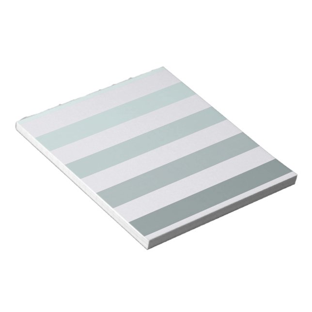 Mint Stripes Ombre Notizblock (angewinkelt)