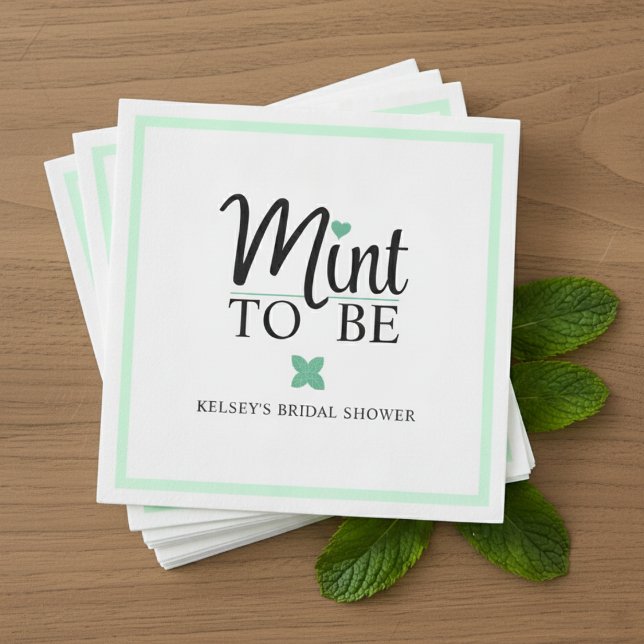 Mint to Be Wedding Bridal Shower Serviette (Mint to Be Wedding Bridal Shower Napkins
)