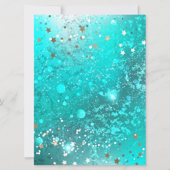 Mint Turquoise Foil Hintergrund (Vorderseite)