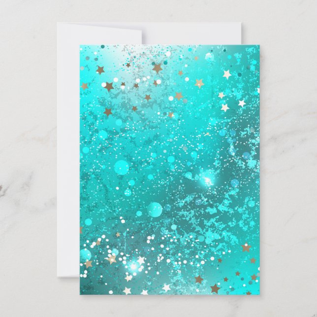 Mint Turquoise Foil Hintergrund (Vorderseite)