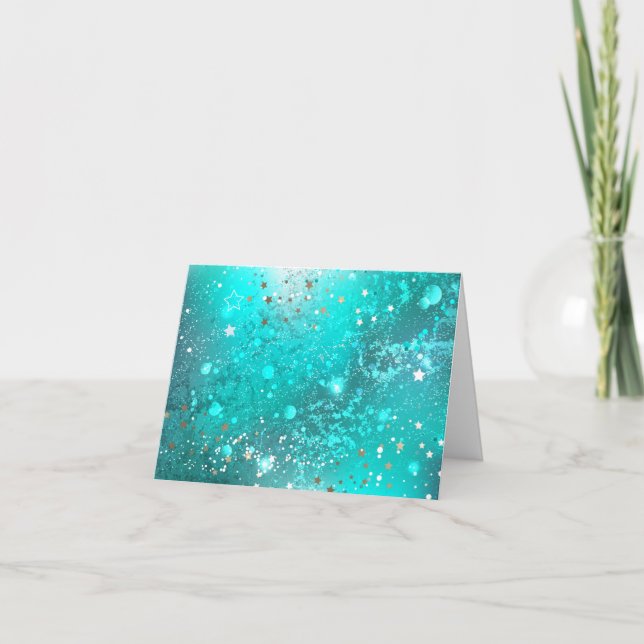 Mint Turquoise Foil Hintergrund (Vorderseite)