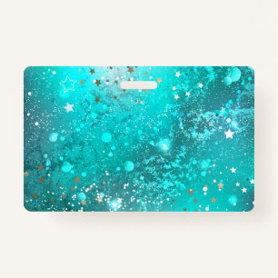 Mint Turquoise Foil Hintergrund Ausweis