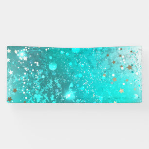 Mint Turquoise Foil Hintergrund Banner