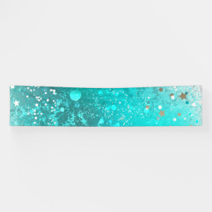 Mint Turquoise Foil Hintergrund Banner