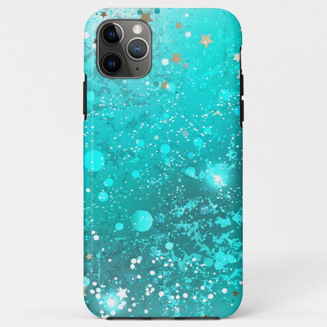 Mint Turquoise Foil Hintergrund Case-Mate iPhone Hülle (Rückseite)