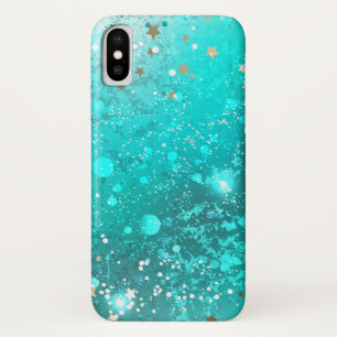Mint Turquoise Foil Hintergrund Case-Mate iPhone Hülle