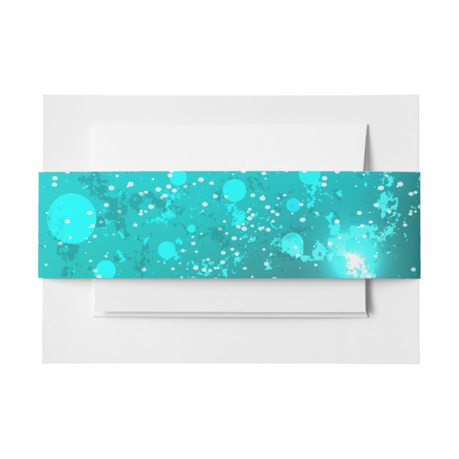 Mint Turquoise Foil Hintergrund Einladungsbanderole (Vorderseite Beispiel)