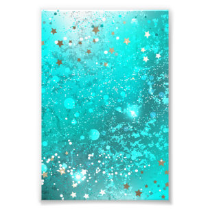 Mint Turquoise Foil Hintergrund Fotodruck