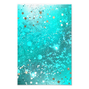 Mint Turquoise Foil Hintergrund Fotodruck