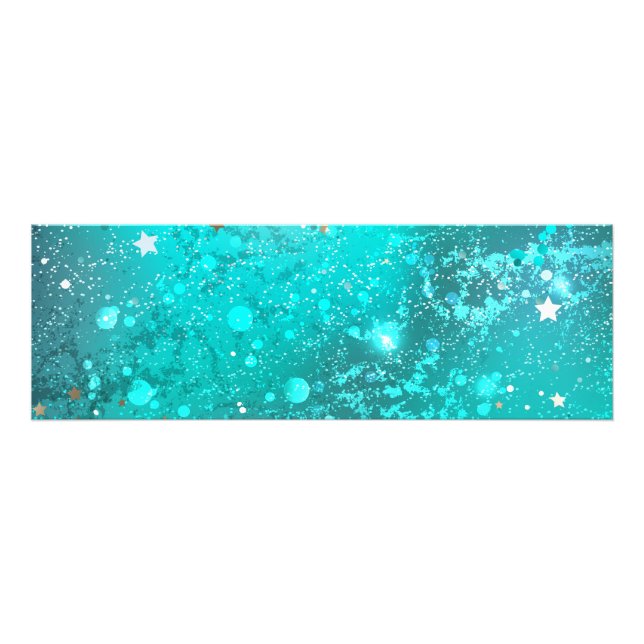 Mint Turquoise Foil Hintergrund Fotodruck (Vorne)