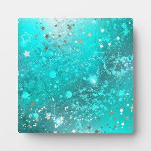 Mint Turquoise Foil Hintergrund Fotoplatte