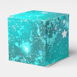Mint Turquoise Foil Hintergrund Geschenkschachtel