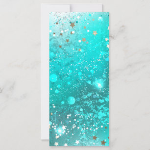 Mint Turquoise Foil Hintergrund Karte