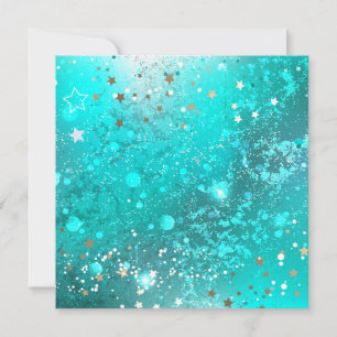 Mint Turquoise Foil Hintergrund Karte