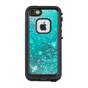 Mint Turquoise Foil Hintergrund LifeProof FRÄ’ iPhone SE/5/5s Hülle