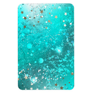 Mint Turquoise Foil Hintergrund Magnet