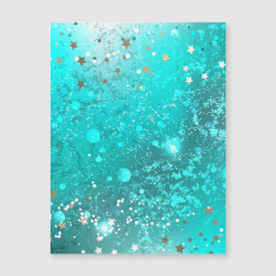 Mint Turquoise Foil Hintergrund Magneteinladung