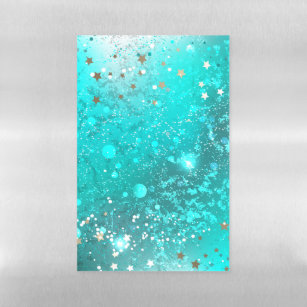 Mint Turquoise Foil Hintergrund Magnetisches Trockenlöschblatt
