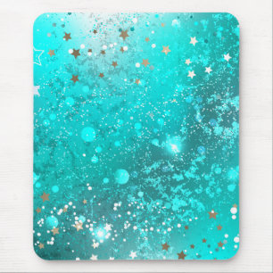 Mint Turquoise Foil Hintergrund Mousepad