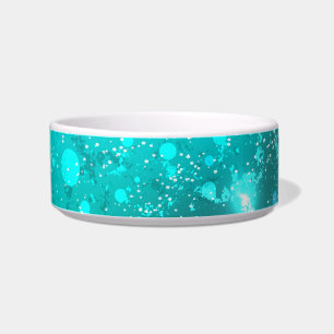 Mint Turquoise Foil Hintergrund Napf