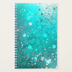 Mint Turquoise Foil Hintergrund Planer