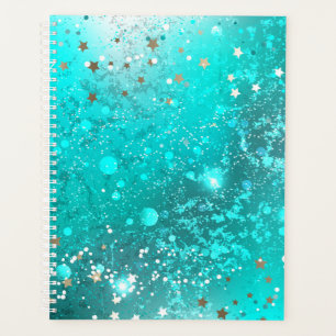 Mint Turquoise Foil Hintergrund Planer