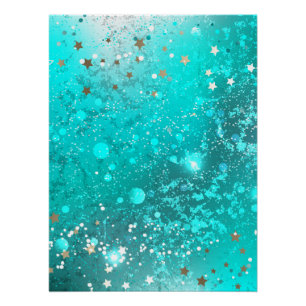 Mint Turquoise Foil Hintergrund Poster