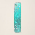 Mint Turquoise Foil Hintergrund Schal<br><div class="desc">Abstrakter Hintergrund türkisfarbener,  zerfallener,  texturierter Folie.</div>
